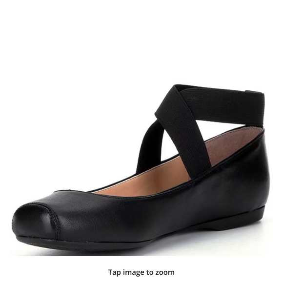Jessica Simpson Mandalaye Black Ballet Flats withelastic band size 6 new in box - Picture 8 of 16